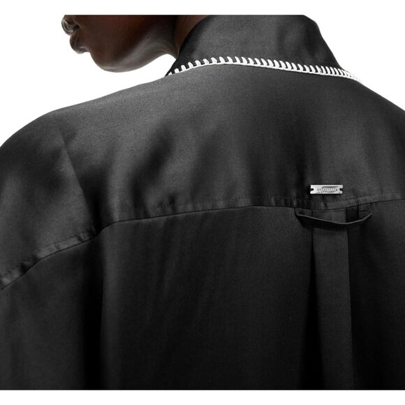 NWOT AllSaints Charli Stitch black Shirt top size US 4 - Picture 12 of 12